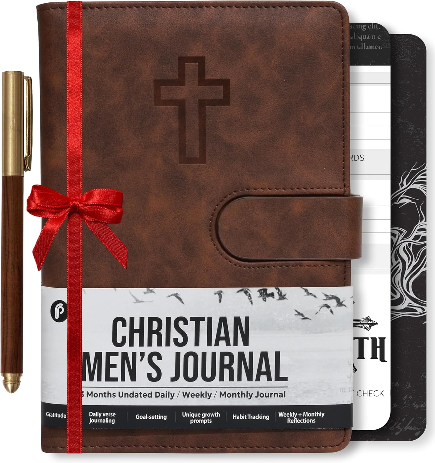 Christian Bible Prayer Journal For Men. Study Scripture & Planner