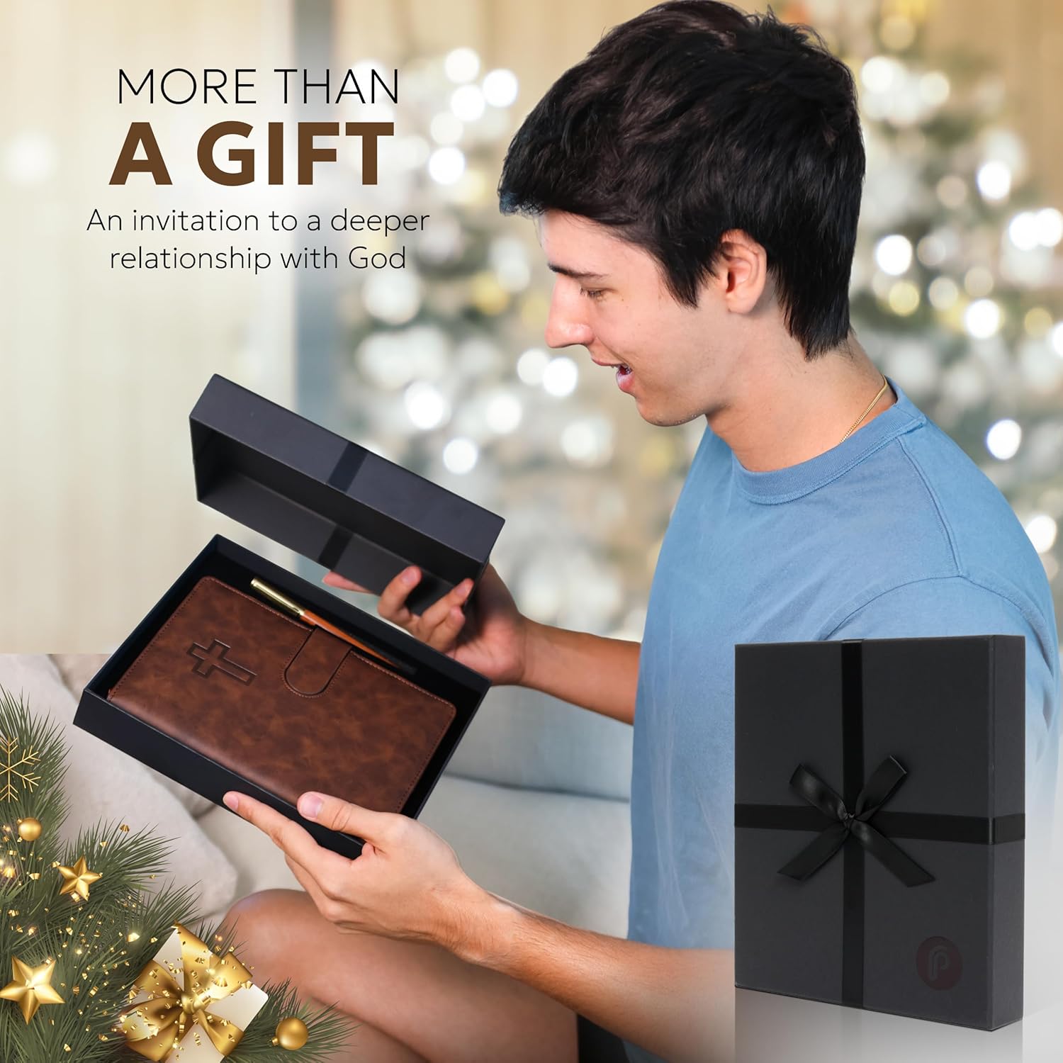 Christian Bible Prayer Journal For Men. Study Scripture & Planner